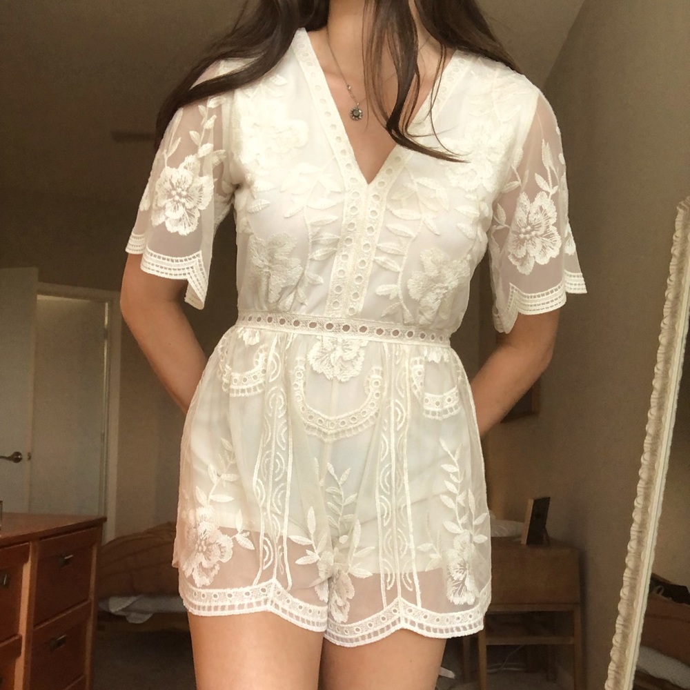 Altar’d State Cream Romper